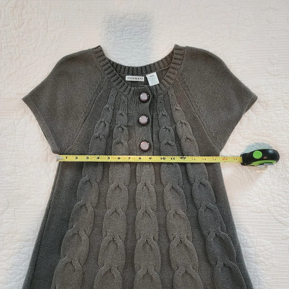 Hannah cable knit sweater dress with glossy buttons size medium women - Picture 9 of 10